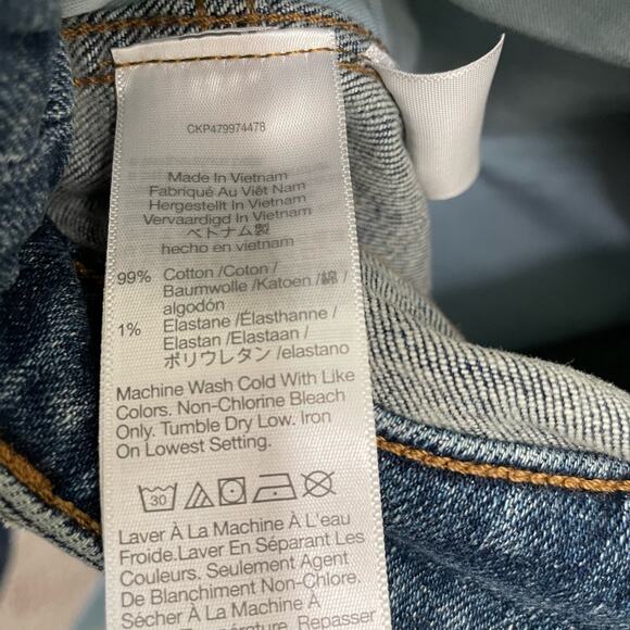 Madewell Women's Straight Leg Jeans - Dark Blue - Picture 11 of 11